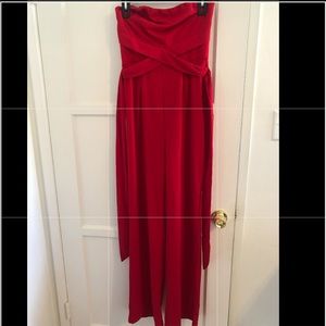 Red jumpsuit